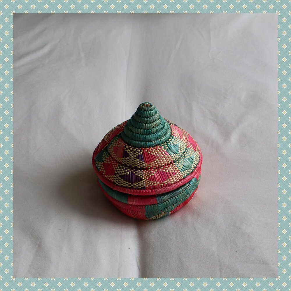 FREE Gift With Purchase - Colourful Rattan Storage Basket